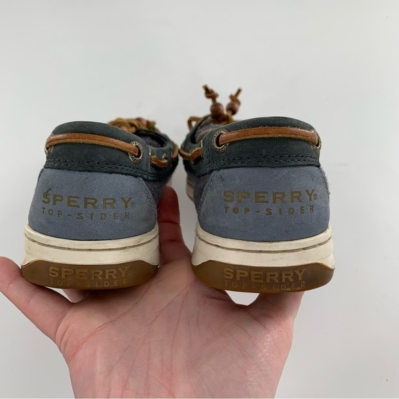 Sperry womens flats size 6.5 navy blue suede lace up preppy boat shoes - Picture 9 of 13